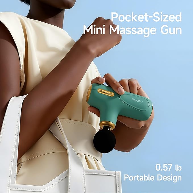 HEYCHY Super Mini Massage Gun Deep Tissue, Handheld Muscle Massager - Image 2