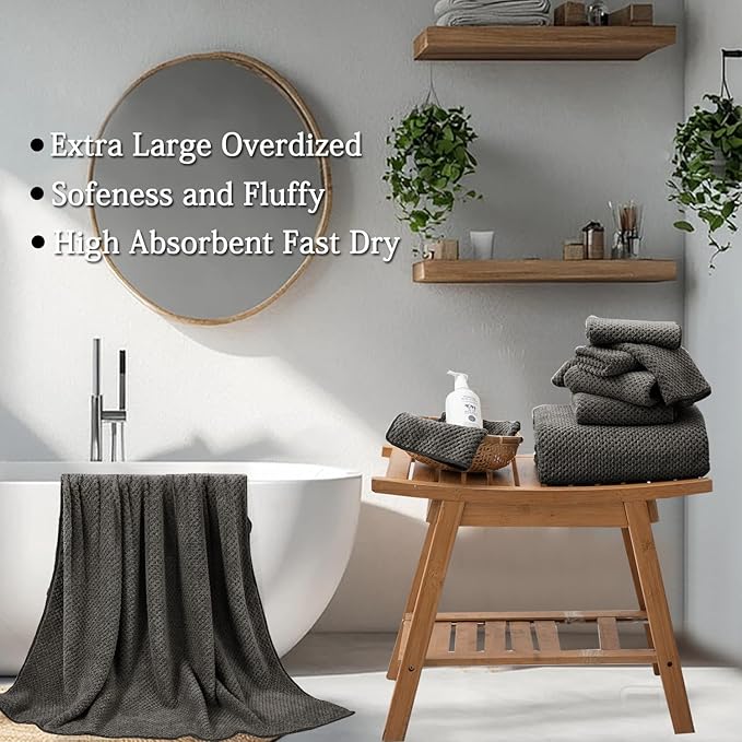 Extra Large Bath Towels Set 35x70 Inches - Image 4