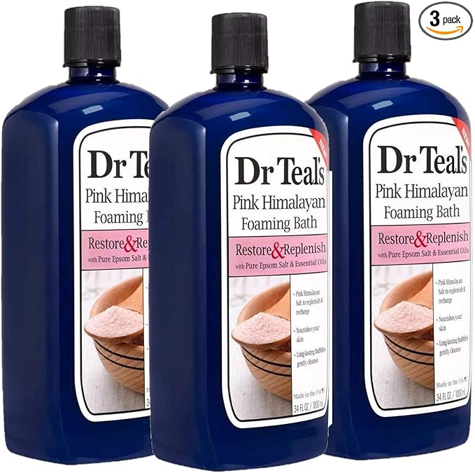 Dr Teal's Pink Himalayan Salt Foam Bath Gift Set by DrTeals