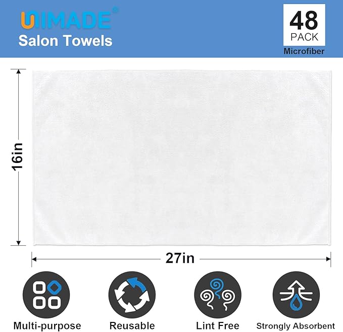 UNIMADE 48 Pack Hand Towels Set - Image 2
