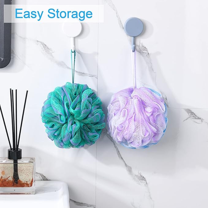 AmazerBath Loofah Sponge 60g/Piece, Exfoliating Bath Sponge Body Scrubber - Image 7