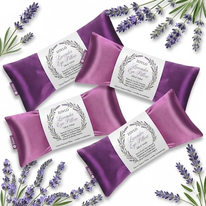 Lavender Eye Pillow for Relaxation & Sleeping – Aromatherapy Eye Pillow - Image 7