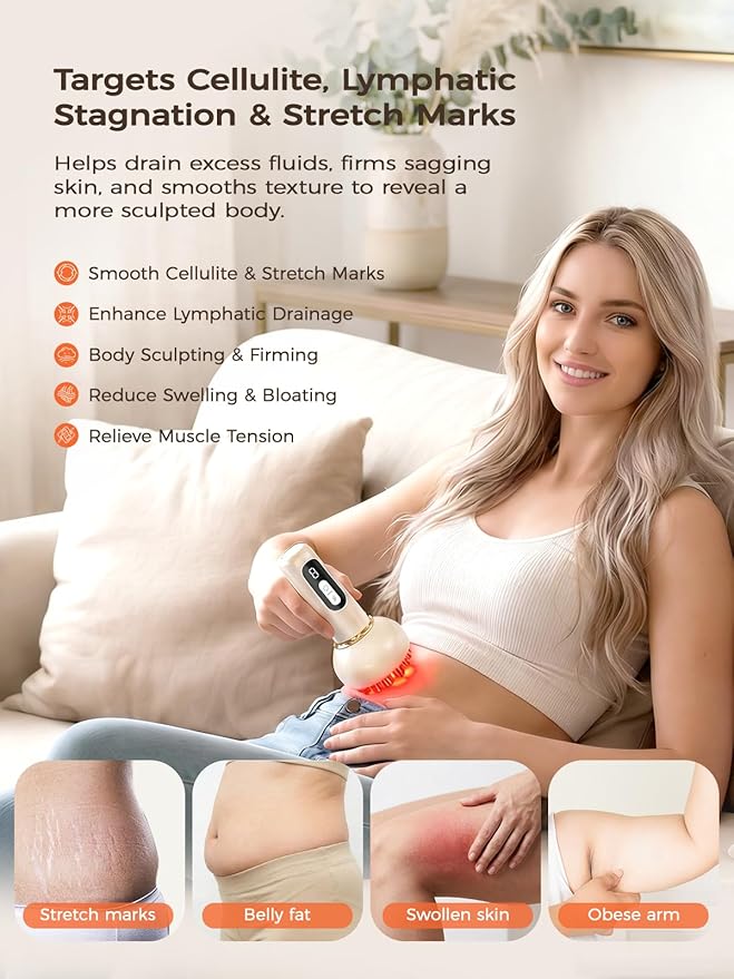 Lymphatic Drainage Massager & Anti Cellulite Massage Tool, - Image 2