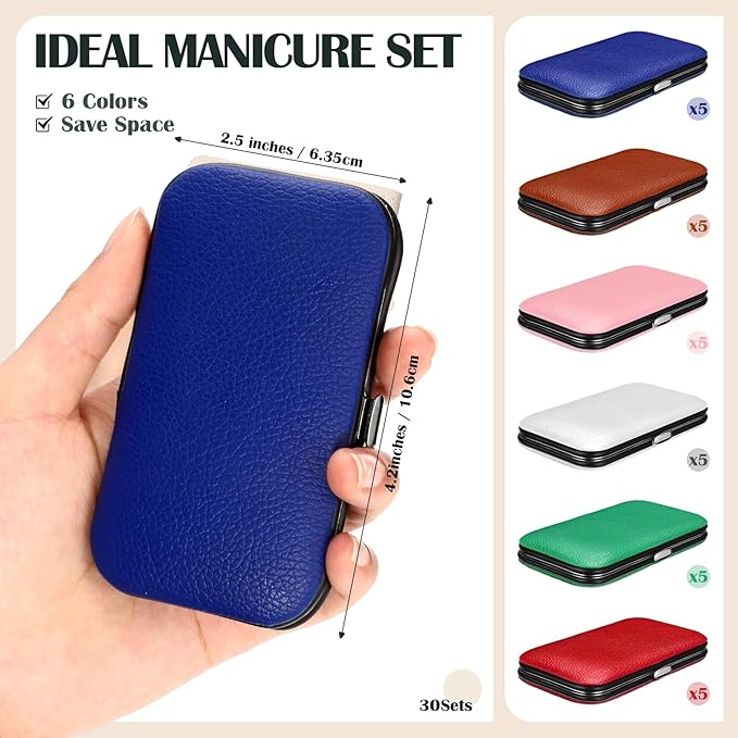 30 Sets Bulk Gifts for Women Manicure Set Bulk Professional Nail Care Kit Nail - Image 3