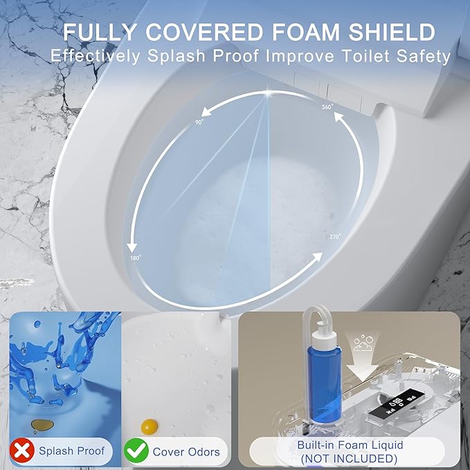 TDH Modern Smart Toilet, Upgrade Gourd-Shaped Heated Seat - Image 2