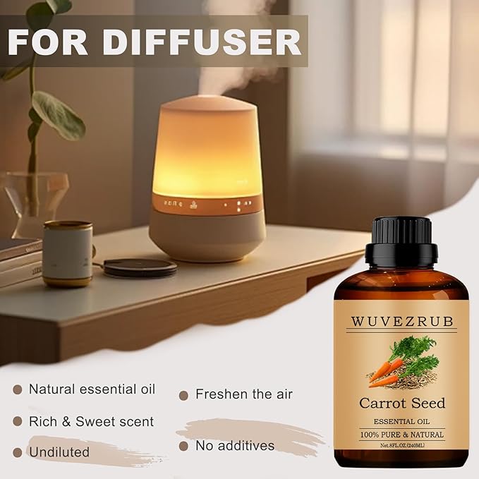Carrot Seed Essential Oils, 240ML 100% Pure and Natural Essential Oil - Image 5