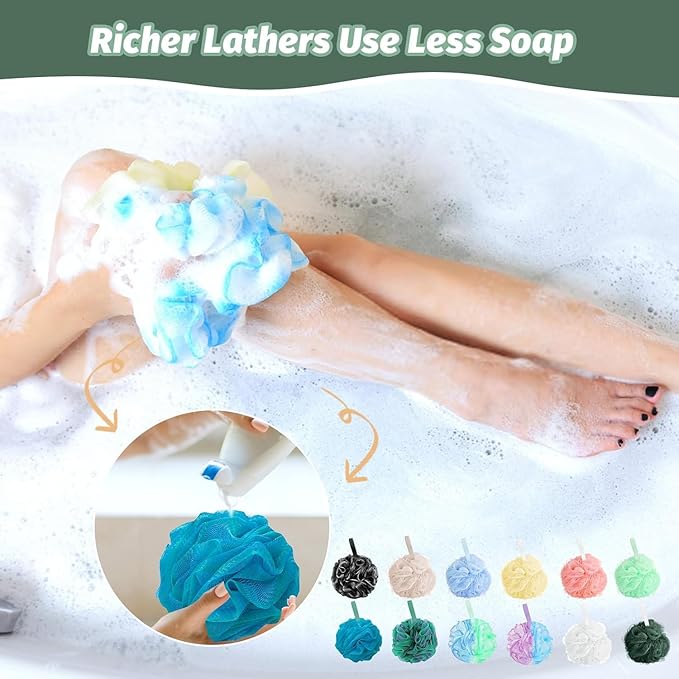 Amazerbst loofah, Shower loofah loofah Sponge, Bath Sponge Body Scrubber - Image 4