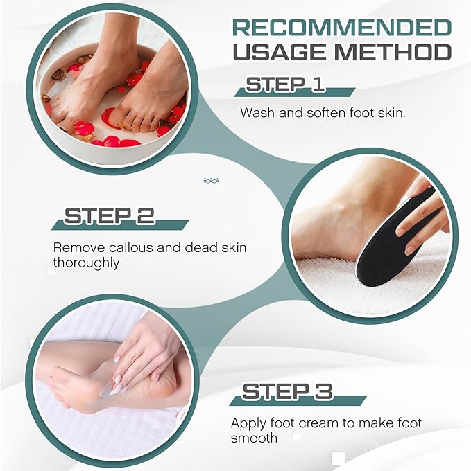 Lothee 30 Pack Foot File Foot Callus Remover Double Sided Professional - Image 4