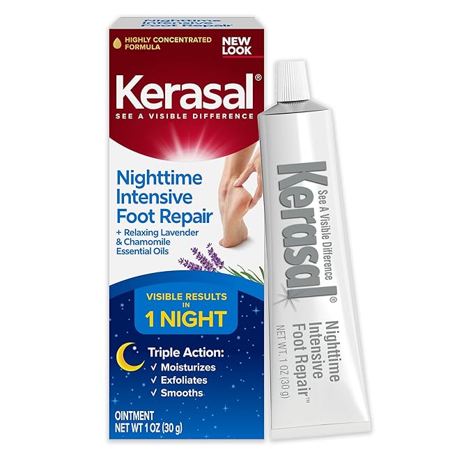 Kerasal Nighttime Intensive Foot Repair, Skin Healing Ointment by Kerasal
