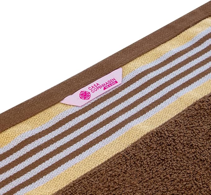 CASA COPENHAGEN He & She 2Pcs 100% Egyptian Cotton Large Designer Bathsheet - Image 5
