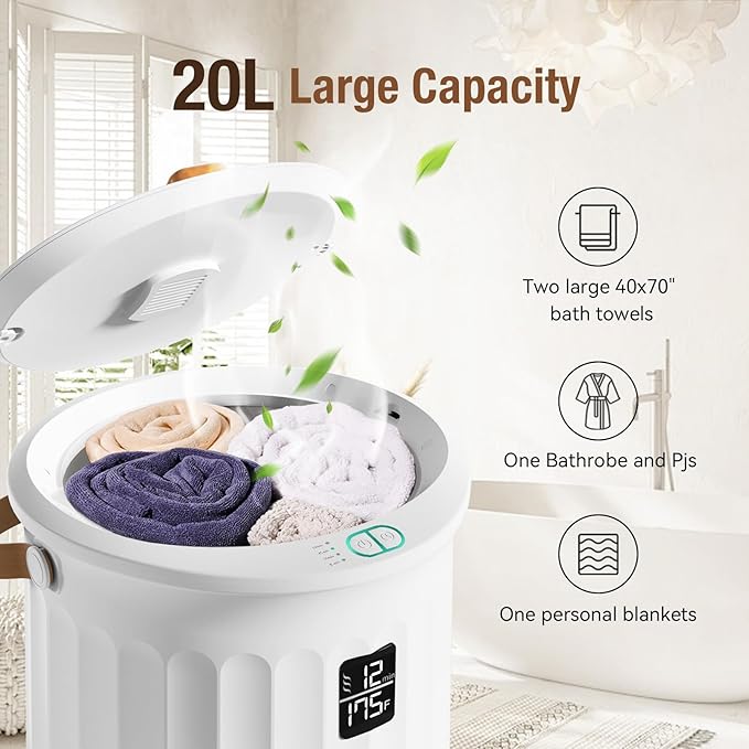 Towel Warmer for Bathroom, Portable Towel Warmer - Image 3