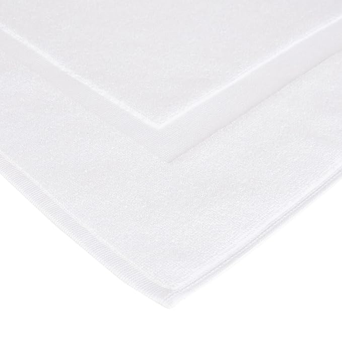 Amazon Basics Non-Slip Cotton Bath Mat, 100% Cotton Absorbent, Machine Washable - Image 6