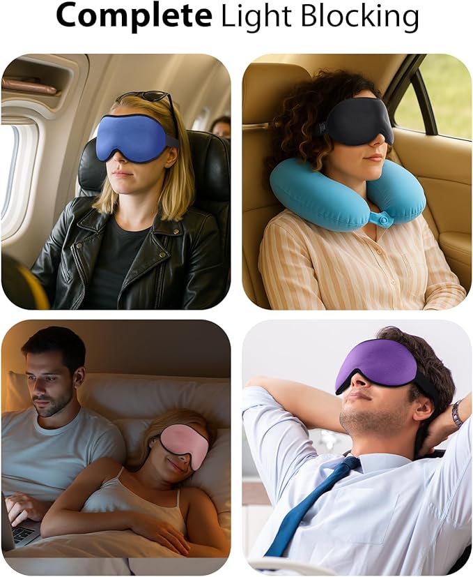 MABAO Weighted Eye Mask for Sleeping, Memory Foam Gentle Pressure Relief - Image 9
