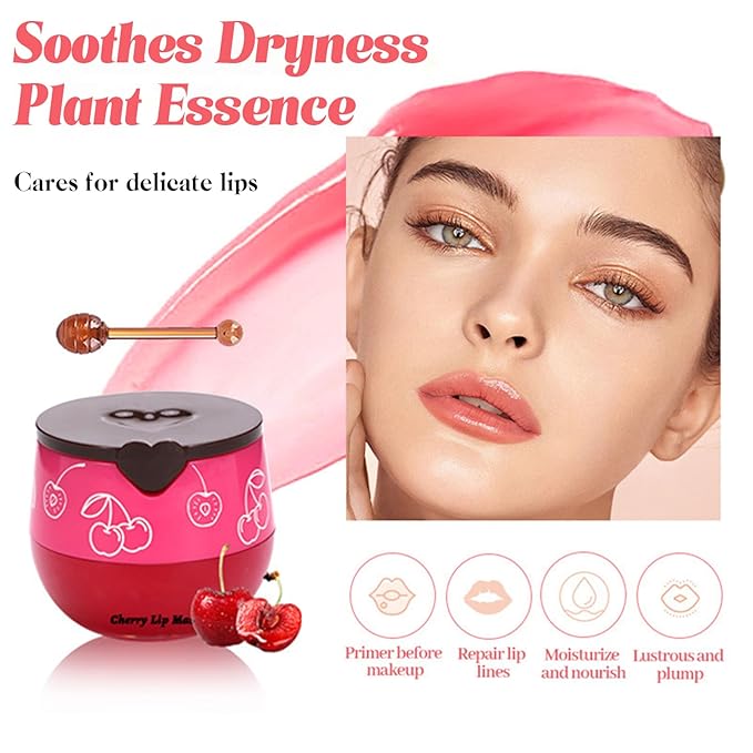 4PCS Bee Lip Balm Honey Pot, Fruit Moisturizing Propolis Lip Mask, Lip Mask - Image 6