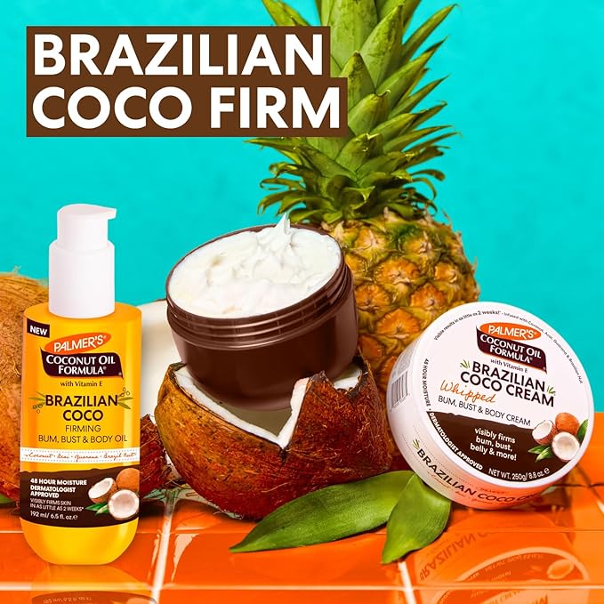Palmer's Brazilian Coco Hot Mama Firming Kit, Coconut Oil Formula Skin Care Duo - Image 3