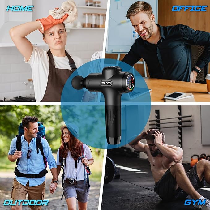 TOLOCO Massage Gun Deep Tissue, Percussion Massage Gun - Image 6