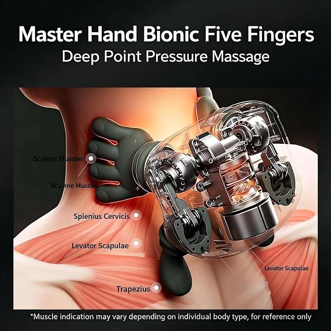 Cordless Neck Massager with Heat, 4D Bionic Shiatsu Neck and Shoulder Massager - Image 5