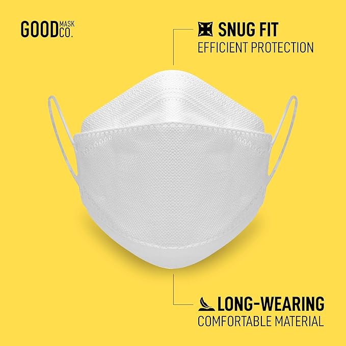 Good Mask Co. Good Comfort KN95 Face Mask, Disposable KN95 Face Mask, Filter - Image 2