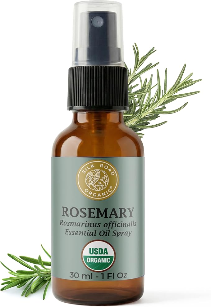 Silk Road Organic Rosemary Essential Oil & Jojoba Spray by SILKROADORGANIC