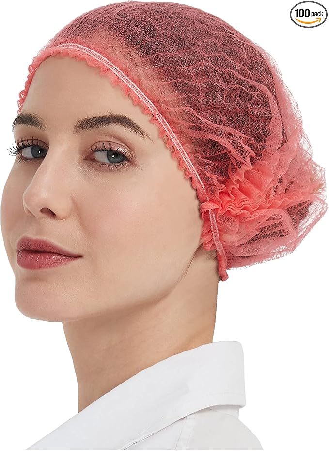 ProtectX Disposable Bouffant Caps Hair Head Cover Nets 21” by ProtectX