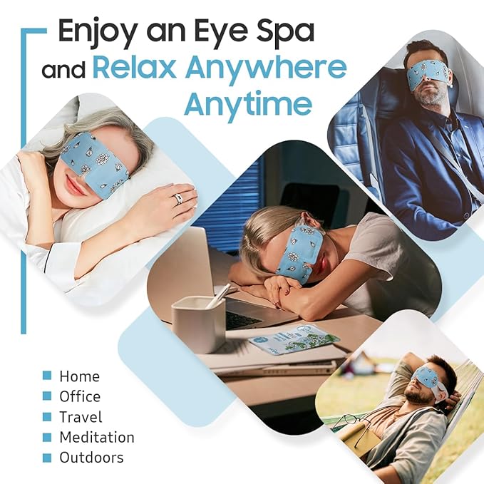BeHoomi 20Packs Steam Eye Mask, Heated Eye Mask Warm Compress - Image 6