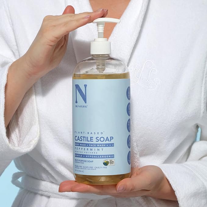 Dr. Natural Castile Liquid Soap, Peppermint, 32 oz - Image 7