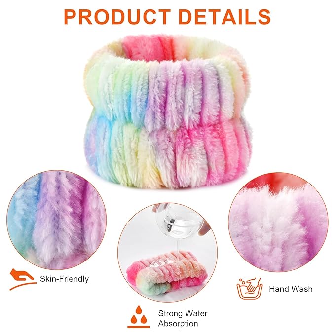 8pcs Wrist Bands for Washing Face Wash Wristbands Wrist Towels Arm Bands for - Image 5