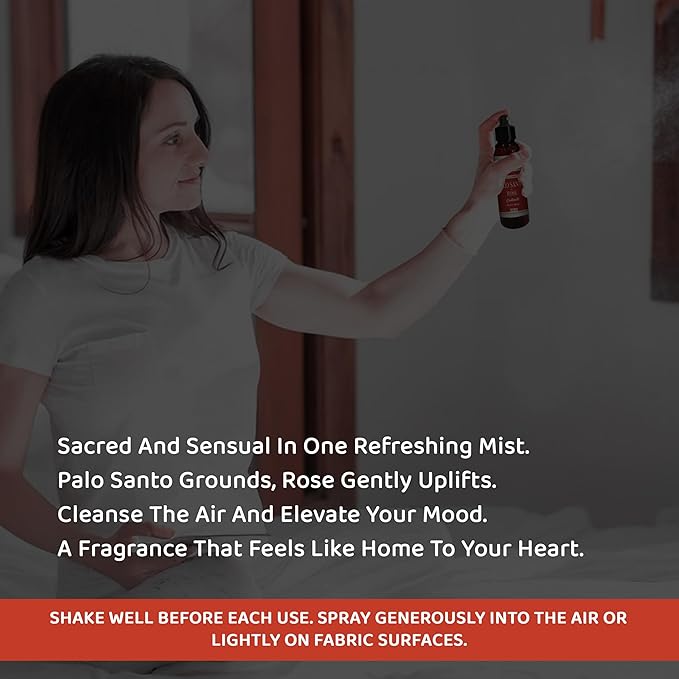 Sacred Element's Palo Santo & Rose Room Spray | Natural Purifying Mist - Image 5