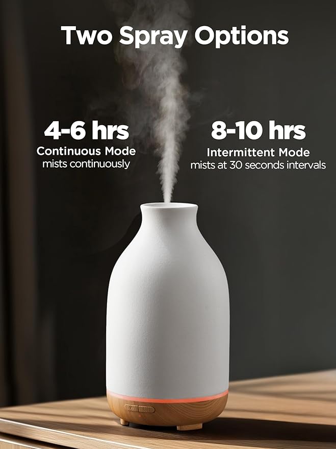 InnoGear Essential Oil Diffuser, 150ml Ceramic Stone Diffuser Handcrafted - Image 4