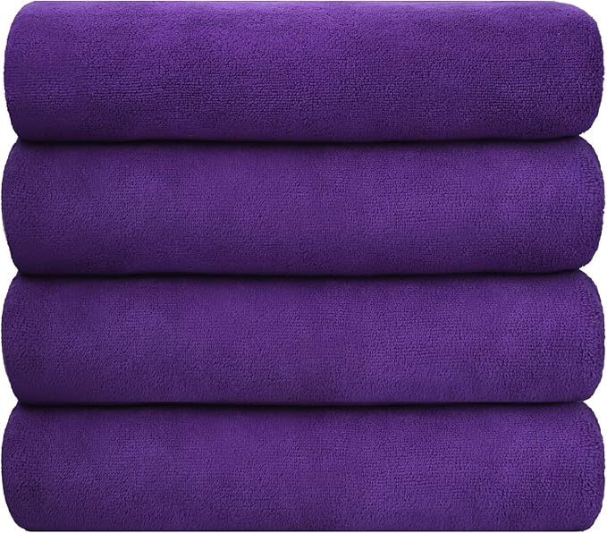 JML Bath Towel, Microfiber Bath Towels Set 4 Pack - Image 2
