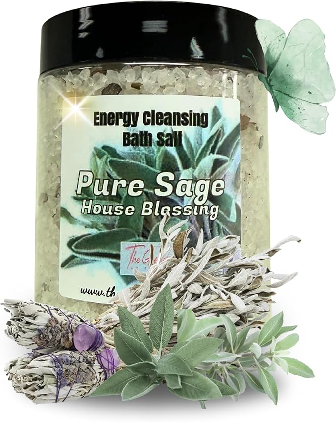 Pure Sage Bath Salts – Dead Sea Salt Bath Soak by TheGoddessofFlame