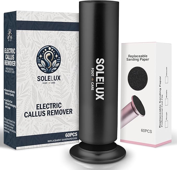 Upgraded 2025 Electric Foot File – Callus Remover by SoleLux