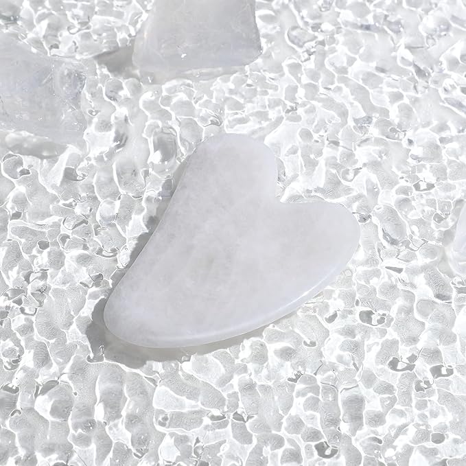 Guasha Tool for Face: White Jade Gua Sha Facial Tools - Image 3