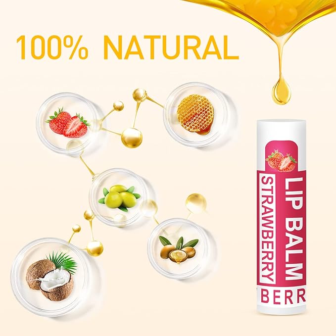 DMSKY 36 Pack Lip Balm, Natural Lip Balm Bulk - Image 4