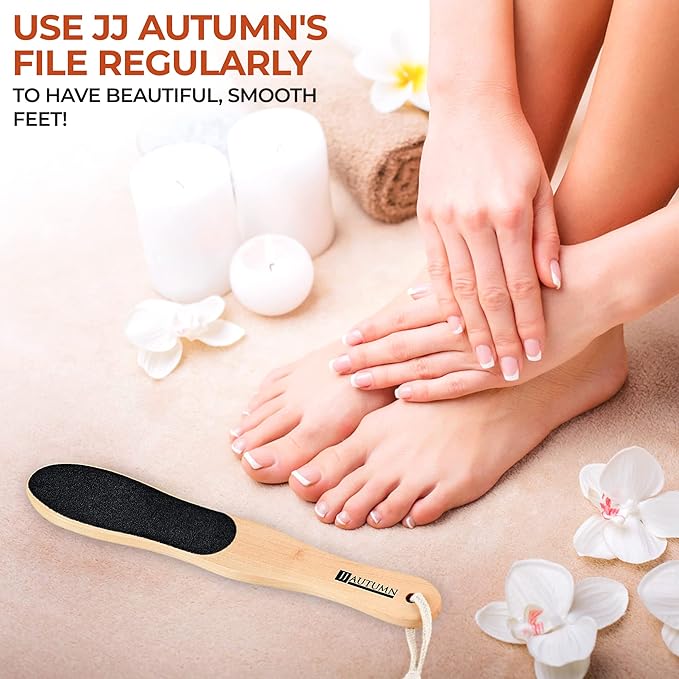 Spa Quality Foot Rasp/Callus Remover Double Sided Wood Professional Foot File - Image 7