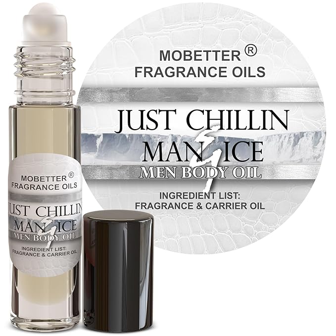 MOBETTER FRAGRANCE OILS Just Chillin Man & Ice Men Cologne Body Oil 1/3 oz roll by MOBETTERFRAGRANCEOILS