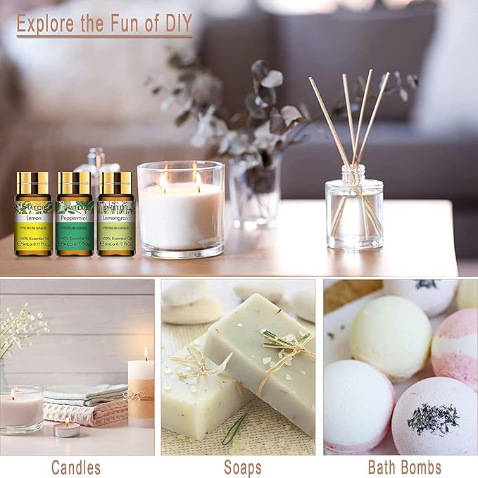 PHATOIL Essential Oil Set, 12x5ml Essential Oils Gift Set - Image 5