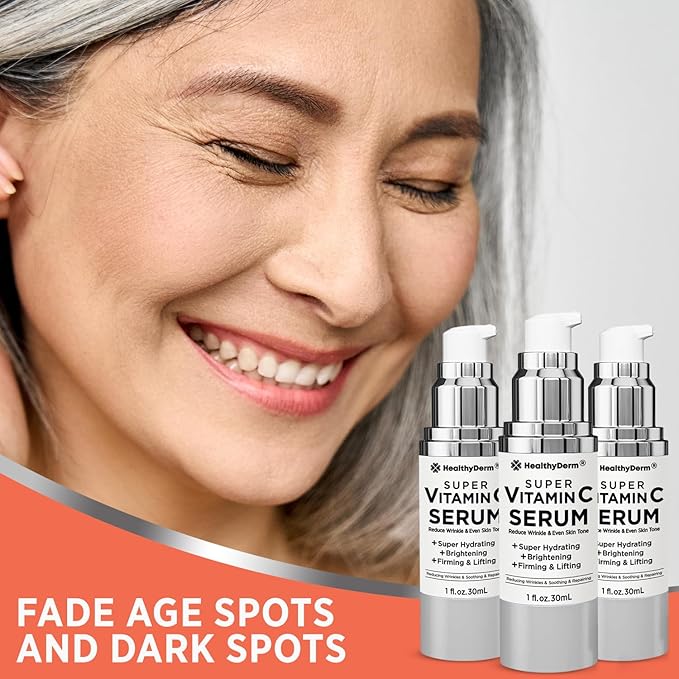 Super Vitamin C Serum for Women Over 70: Niacinamide, Vitamin C, Hyaluronic Acid - Image 4