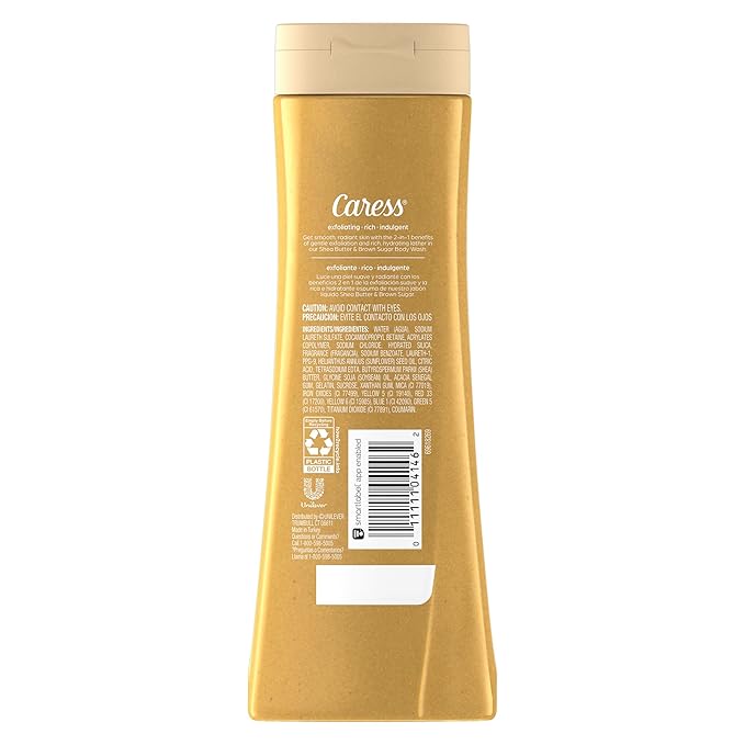 Caress Body Wash, Shea Butter & Brown Sugar, Moisturizing Body Wash - Image 2