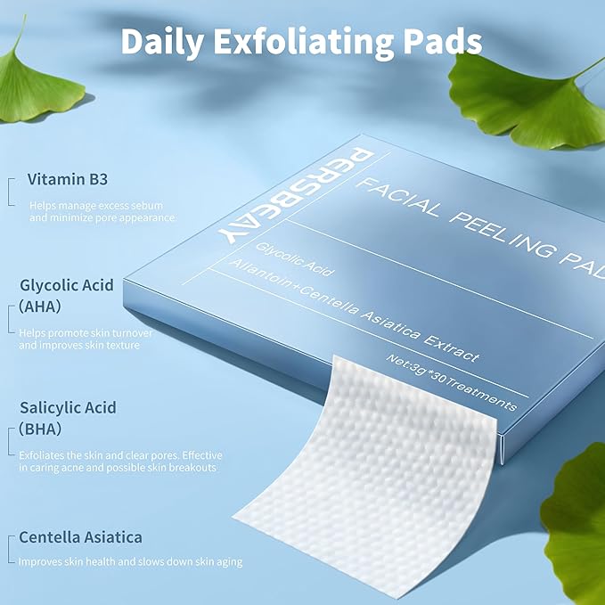 Glycolic Acid Pads, Exfoliating Toner Pads - Image 3