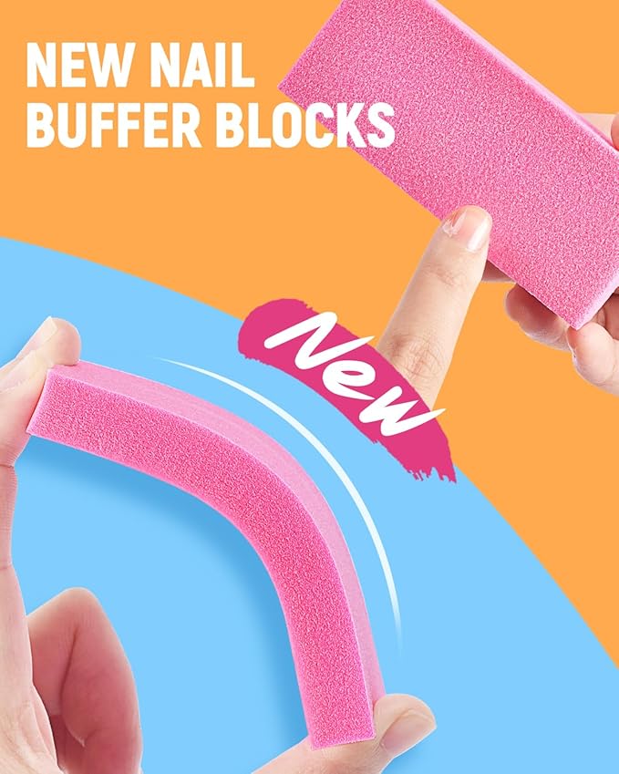 MORGLES Cuticle Remover Tools, Nail Files and Buffers Set - Image 3