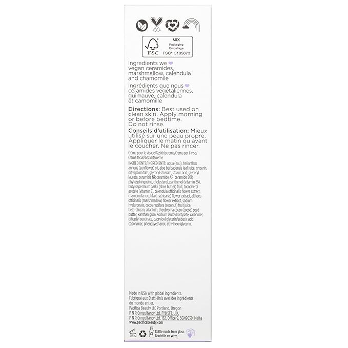 Pacifica Vegan Ceramide Barrier Repair Face Lotion, Lightweight Moisturizer - Image 13