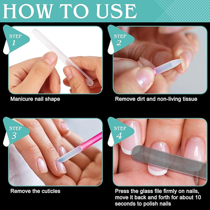 Glass Nail File Buffer with Case - Image 8