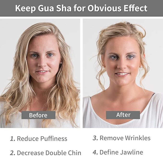 Gua Sha Facial Tools, Natural Quartz Guasha Tool - Image 3