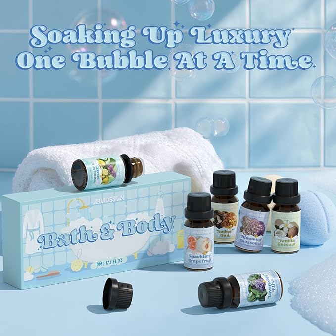Bath Fragrance Oils Set, ARVIDSSON Natural Spa Essential Oils - Image 7