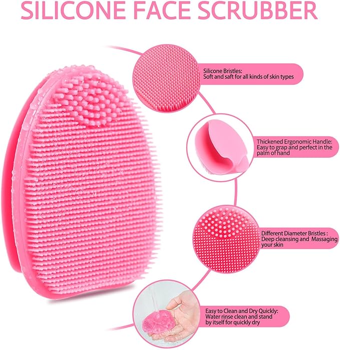Silicone Face Scrubber with Body Scrubber - Image 5