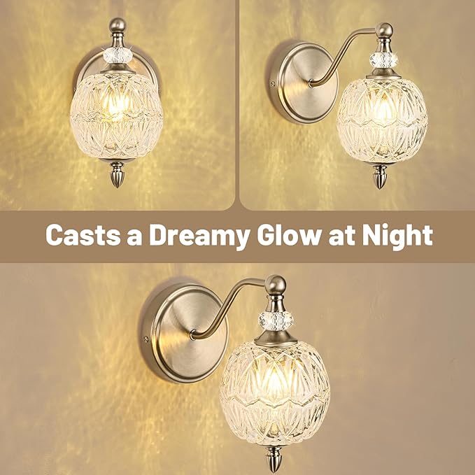 1 Piece Brushed Nickel Wall Sconce, 1-Light Mid Century Modern Brushed Nickel - Image 7