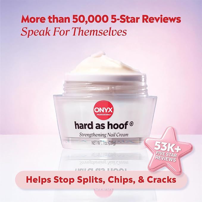 Onyx Professional Hard as Hoof Nail Strengthening Cream, Cherry Almond Scent - Image 3
