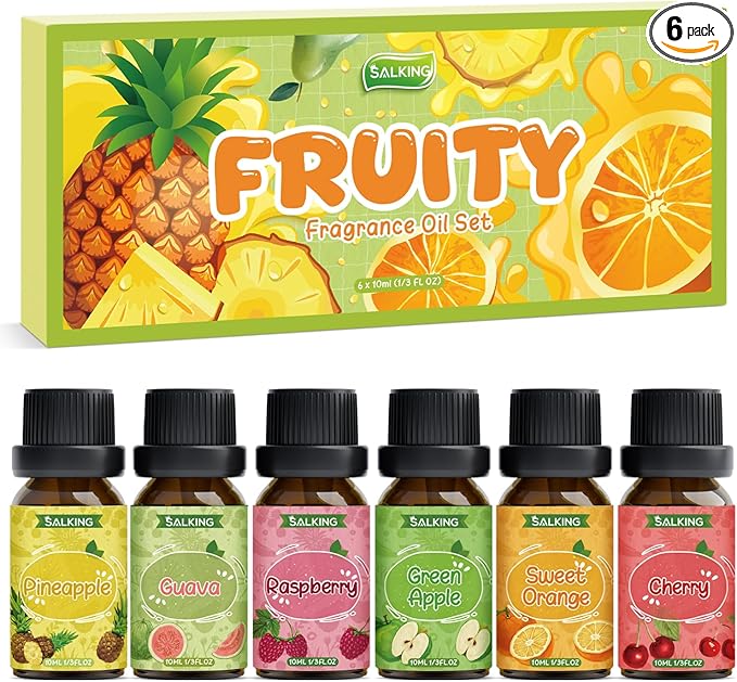 SALKING Fruity Fragrance Essential Oils Set, Essential Oil Gift Set Scented Oils by SALKING