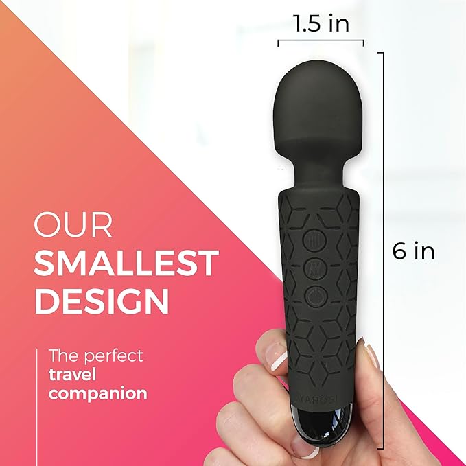 Yarosi Micro Personal Massage Wand Smallest Strongest Handheld Cordless Massager - Image 2